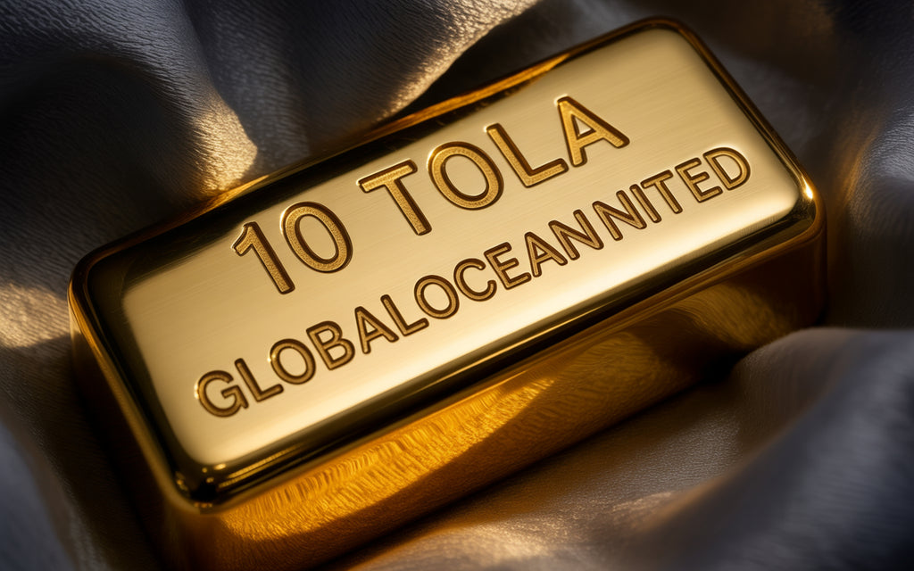 10 tola gold ingot, 24 karat