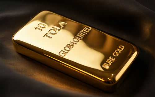 10 tola gold ingot, 24 karat