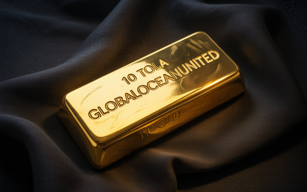 10 tola gold ingot, 24 karat