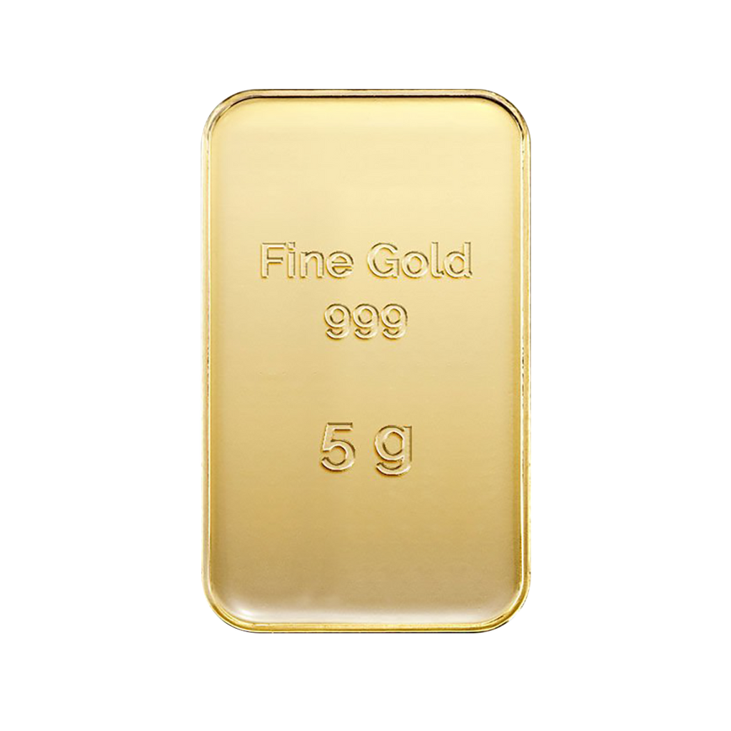 5-gram gold ingot, 24 karat