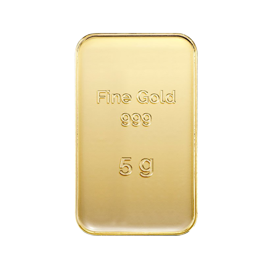 5-gram gold ingot, 24 karat